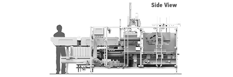 TT-1200T Side View with Dimensions