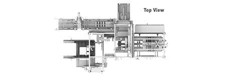 TT-1200T Top View with Dimensions