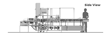 TT-50 Top Load Cartoner Side View