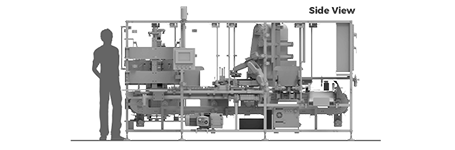 TT-50 Floorplan Side View Diagram