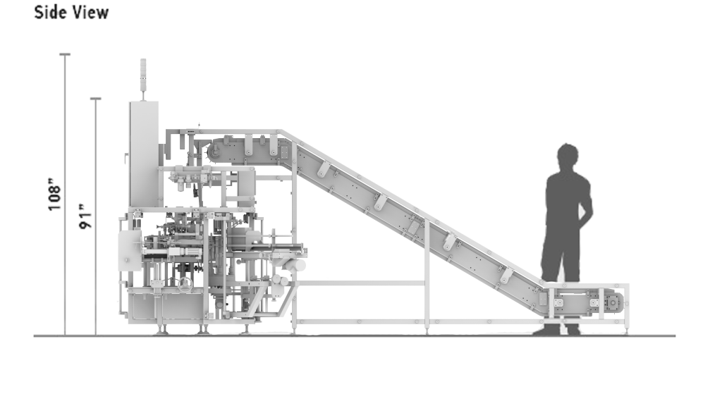 TT-50 Coconut Cream Side View Diagram