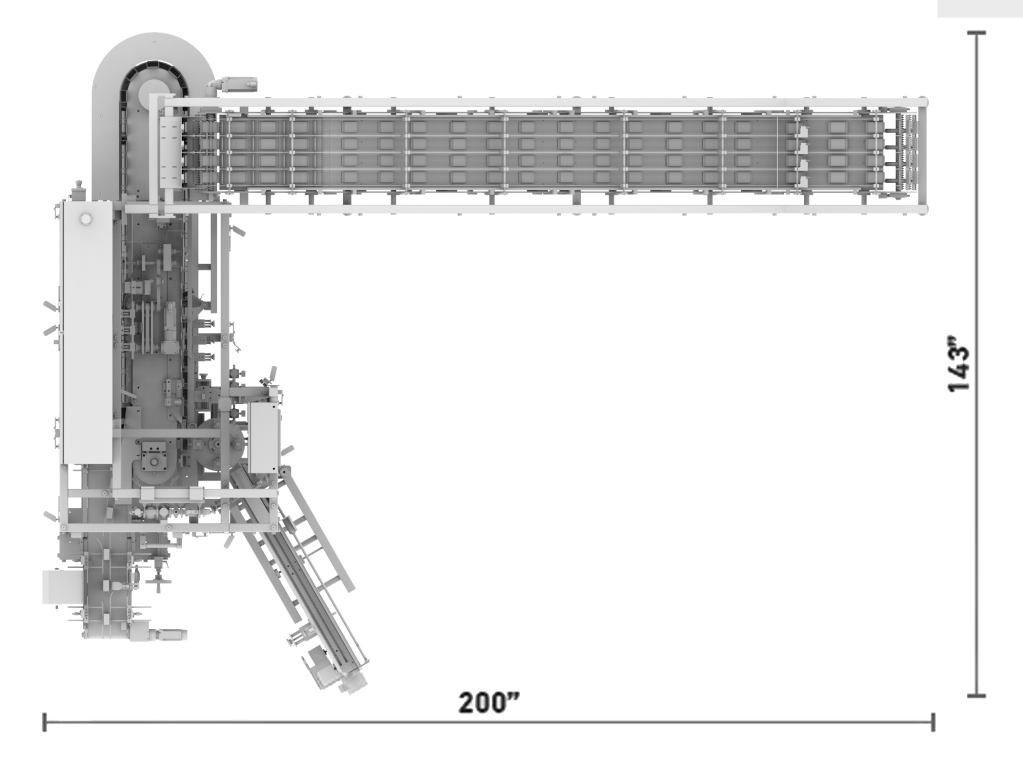 TT-50 Coconut Cream Top View Diagram