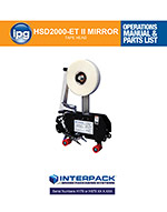 HSD 2000-ET II MIRROR PRODUCT MANUAL