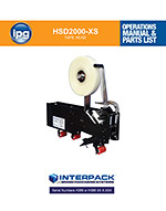 HSD 2000-XS PRODUCT MANUAL