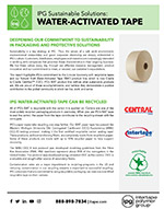 IPG Water-Activated Tape Sustainability Info Sheet