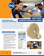 IPG Carton Sealing Tapes with CORRU-GRIP Technology